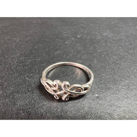 Vintage Celtic knot work sterling silver ring size 8 - Picture 9 of 16